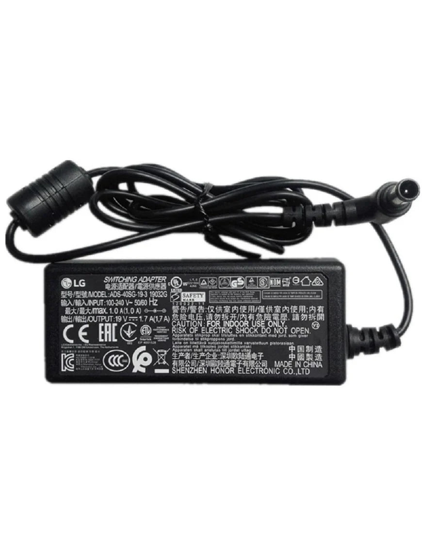Cargador fuente poder para monitor lg 19v 0.84a