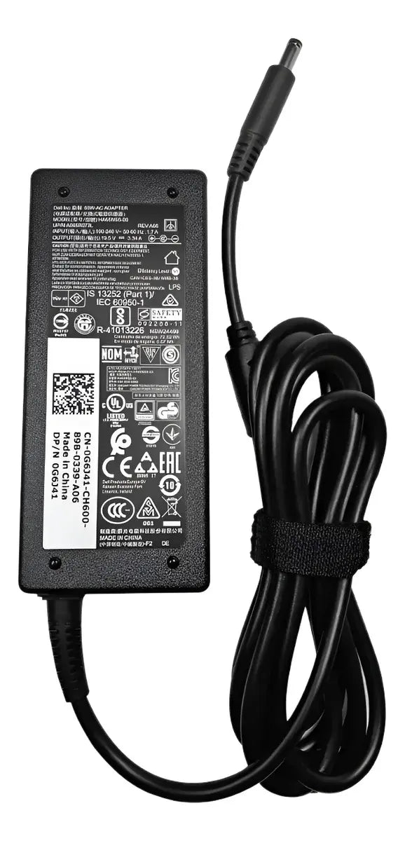 Cargador Dell 3.34a 65w 19.5v 4.5x3.0mm Punta Fina